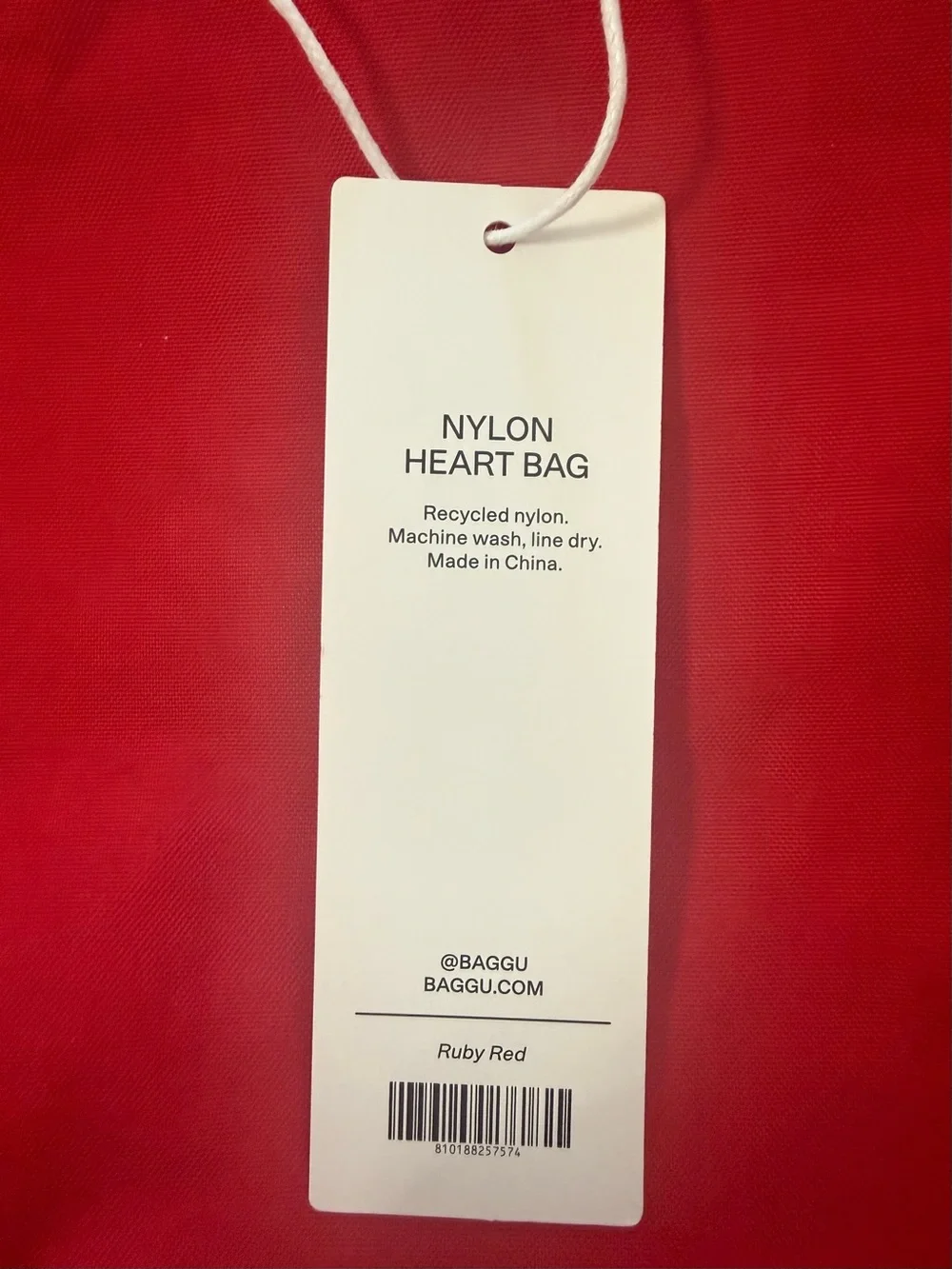 BAGGU Red Heart Shoulder Bag NWT Rare - Picture 3 of 4